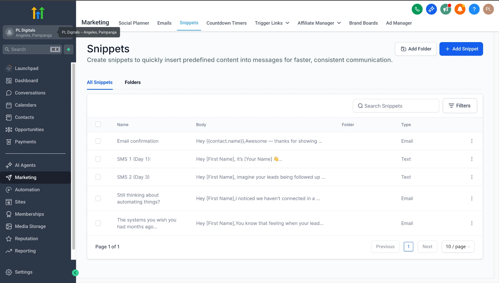Funnels & Follow-Up Automations